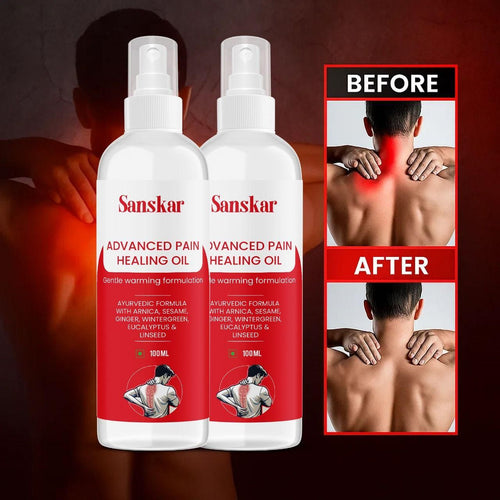 Advanced Pain Healing Oil ? Ayurvedic Arnica, Wintergreen & Ginger Warming Therapy for Joint, Neck, Back & Muscle Pain Relief ? 100ml Each (Pack of 2)