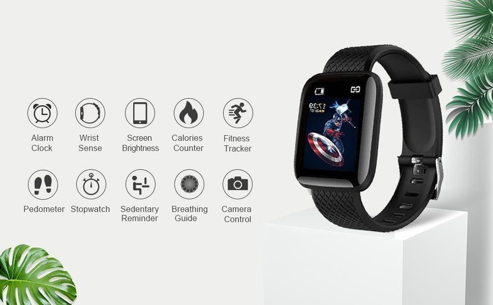 ID116 Plus Color Screen Smartwatch